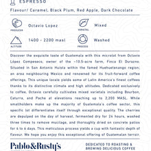 Load image into Gallery viewer, El Durazno Espresso 1kg