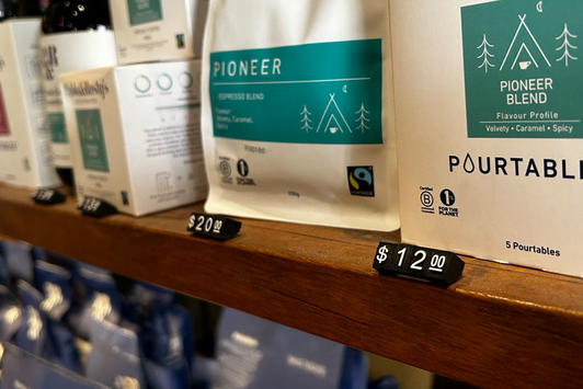 Attention cafe owners: Your retail shelves need to have prices on them