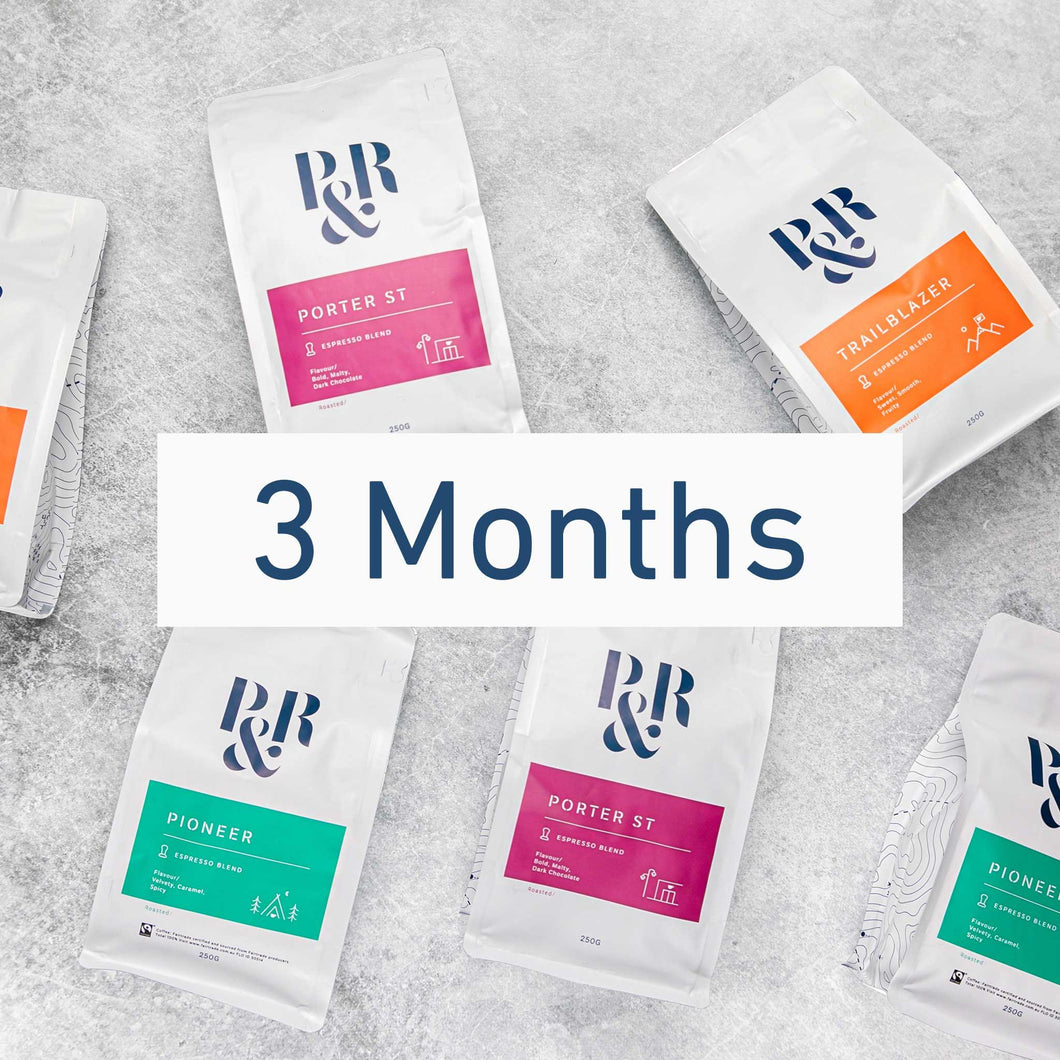 3 Month Fixed Fortnightly Bean Subscription 2 x 250g - Pablo & Rusty's 